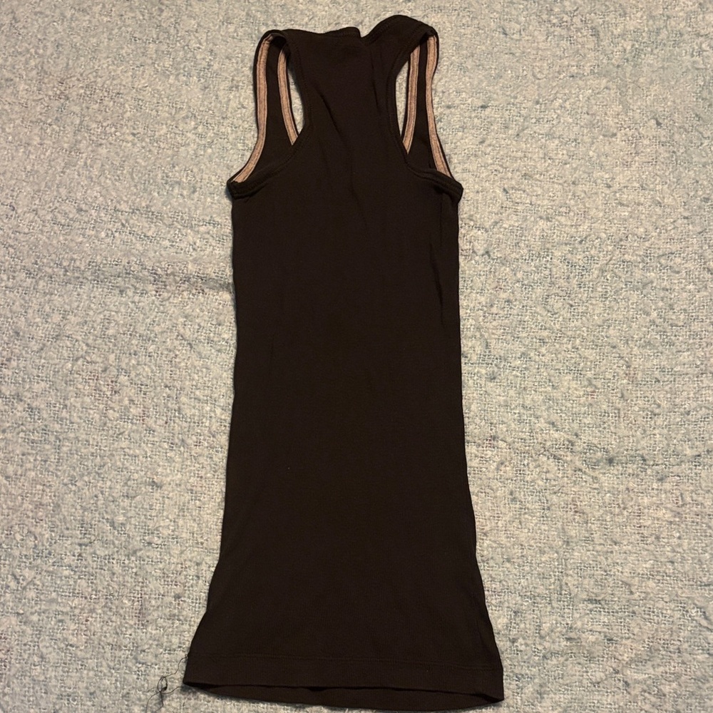 Max Rave Black Cotton Racerback Top - Picture 3 of 4